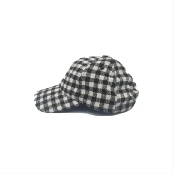 Accessories | Gingham Plaid Baseball Cap Hat Classic Black 